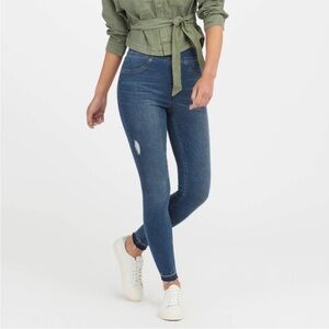 SPANX Distressed Ankle Skinny Jeans Size Medium